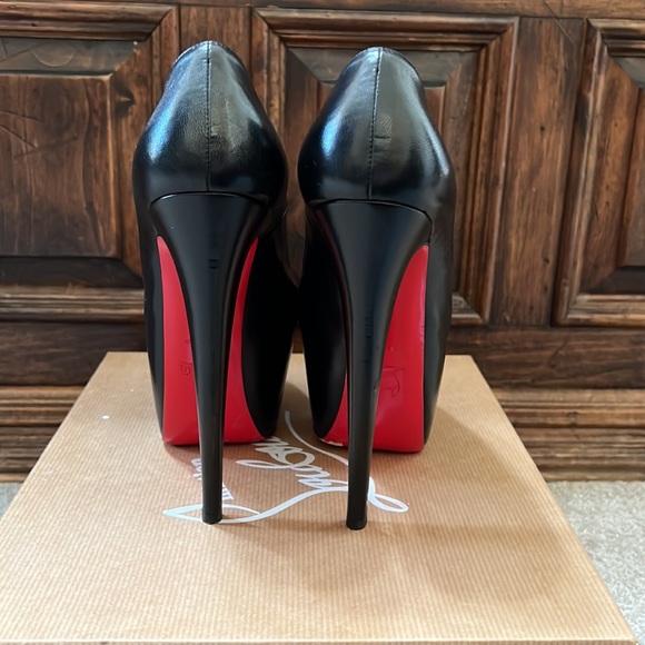 Christian Louboutin Black Daffodile 160mm Kid size 37 - Picture 8 of 16